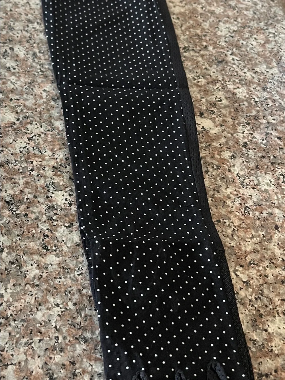 Black Polka Dot Evening Gloves